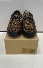 WYDR Womens Shoes Leopard Print Brown Lace-Up 7