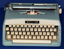 Vtg 1960's MCM Brother Industries Webster Fully Functional Portable Typewriter thumbnail