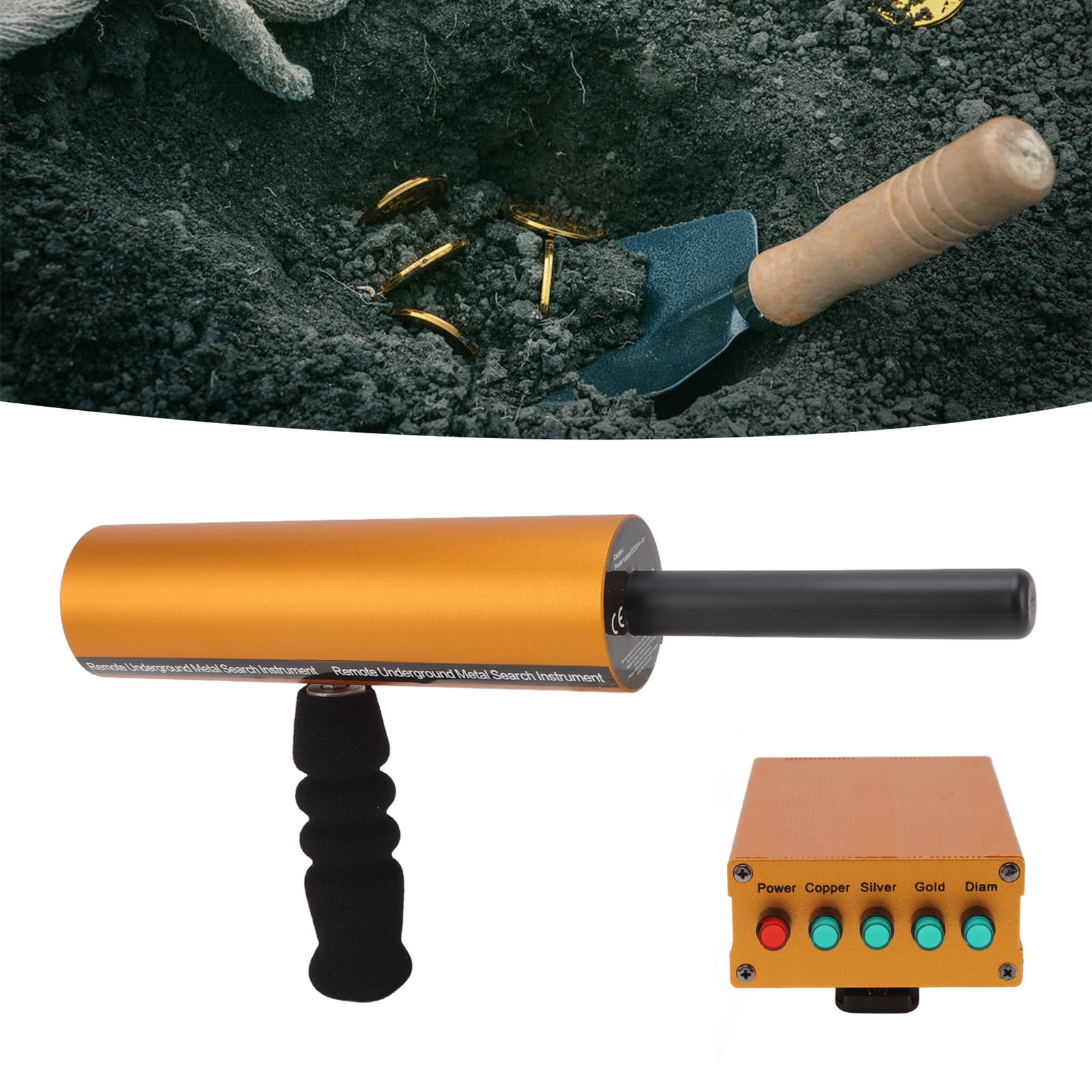 14m Depth AKS Metal Detector 800m Range Aluminum Metal Finder Scanner Equipment