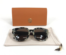 Tory Burch Sunglasses TY7159U 1839/73 Dalmatian Tortoise Cat Eye w/ Brown Lenses