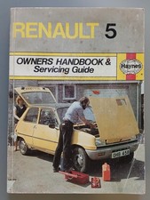 Renault 5 Owners Handbook &