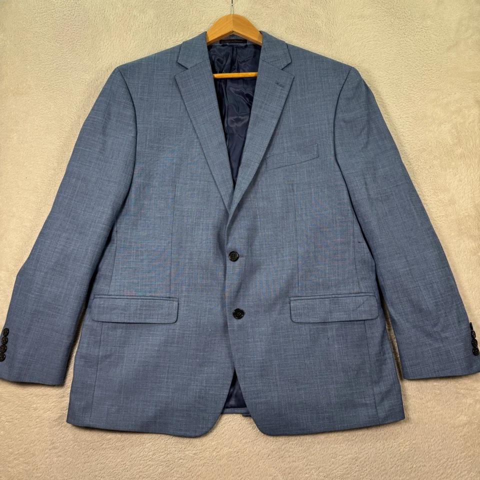 Lauren Ralph Lauren Mens 44R Blue Blazer 2-Button Sport Coat Jacket Preppy EUC - Image 2 of 4