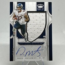 2019 Chronicles David Montgomery Crown Royale Silhouette Auto RC RPA /99 Texans