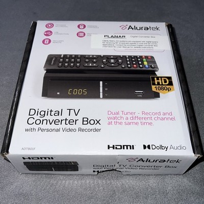 ALURATEK ADTB01F Digital TV Converter Box with Personal Video Recorder PVR 