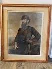 Stonewall Jackson Framed & Matted Painting Large Civil War Art Portrait Display