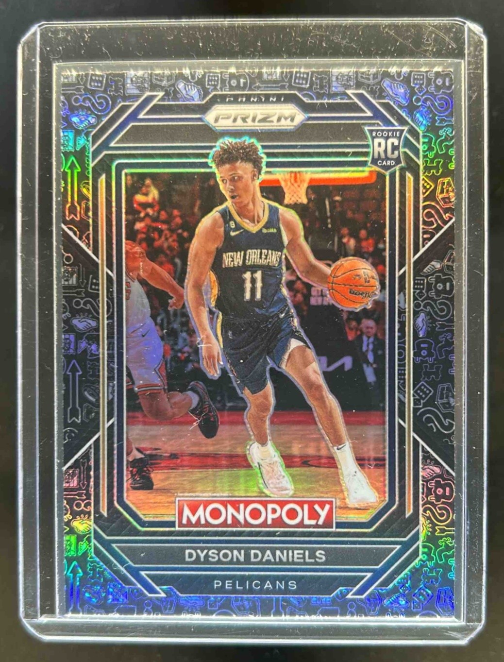 2022-23 Prizm Monopoly Dyson Daniels RC Black Classic Icons #57 Pelicans