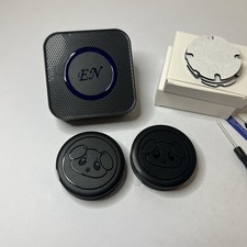 EverNary Wireless Dog Doorbell   Potty Training Set w/ 2 Buttons  Chime, Black