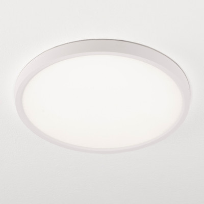Deckenleuchte Dixie - Aluminium - 1-flammig - Weiß - Durchmesser: 30 cm