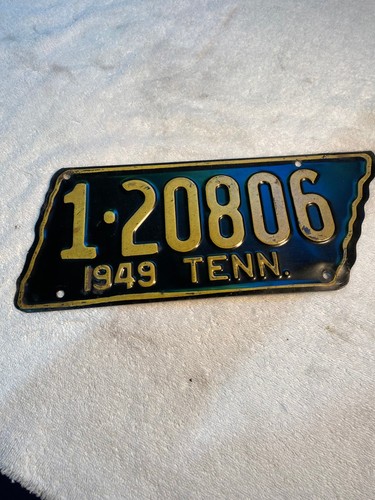 1949 Tennessee License Plate