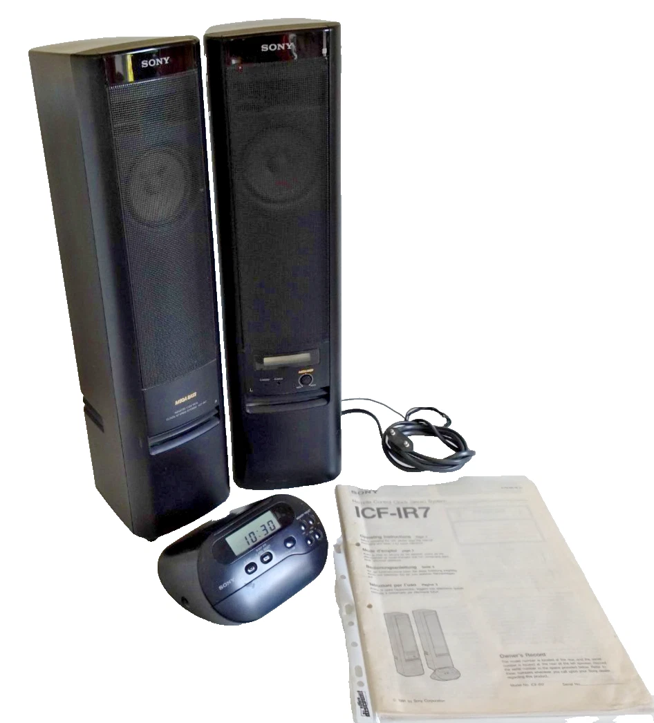 SONY ORIGINAL ICF-IR7 Stereo System mit Fernbedienung & Anleitung 2x15W FM AM