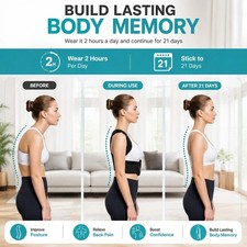 Posture Corrector Support Magnetic Back Shoulder Brace Belt Band For Men Women
