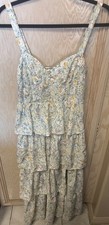 ASTR the label Midsummer Dress, Lt Mint Multi Floral, Small Slit Cottagecore