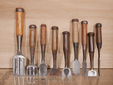 JAPANESE CHISEL  NOMI Set of 9 from Japan  b135