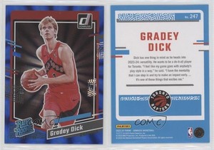 2023-24 Panini Donruss Rated Holo Blue Laser /49 Gradey Dick #247 Rookie RC