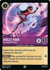 New Violet Parr - Learning New Powers 55 Disney Lorcana Promo Cards Cold Foil