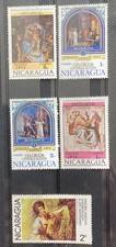 LOT DE 5 TIMBRES NEUFS / NICARAGUA / TBE / 1974/ 1975 / 