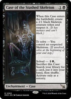 Case of the Stashed Skeleton Rare Murders at Karlov Manor #80 Near Mint