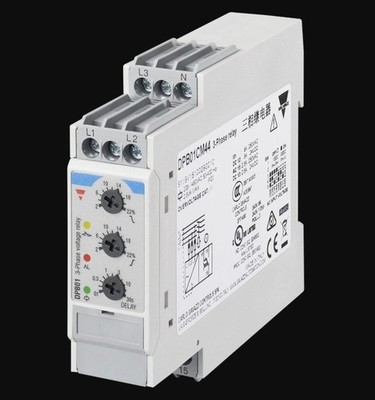 Carlo Gavazzi DPB01CM48 Phase Monitoring Relay 380-480VAC 3 Ph Adjust Delay SPDT