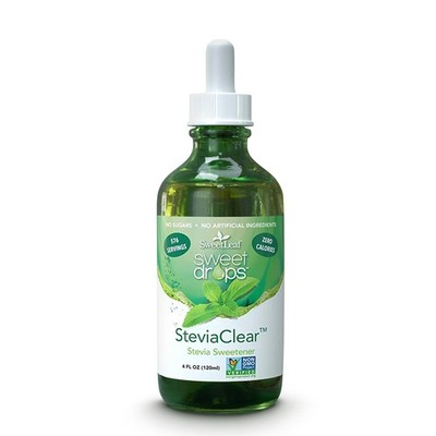 SweetLeaf Sweet Drops Liquid Stevia Sweetener, 4 Fl Oz (Pack of 1), White