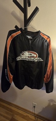 Harley Davidson Windbreaker Jacket Screamin Eagle Lined Men's XL Motorcycles