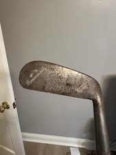 Vintage Wilson Hickory Shaft Hammer Forged Putter Aim Rite Tech