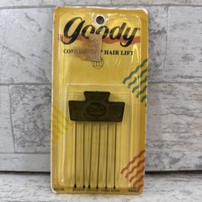 1989 Goody Comfort Tip Hair Pick Lift NOS Sealed Vintage USA Black Retro Rare