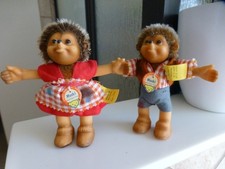 Late 1940's-Early 1950's Steiff Hedgehog Mucki and Macki Boy  Girl Figurines