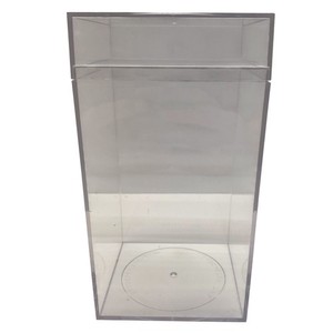 VTG Jeff -Don Products Clear Plastic Display Box Storage Container Clear Top Lid