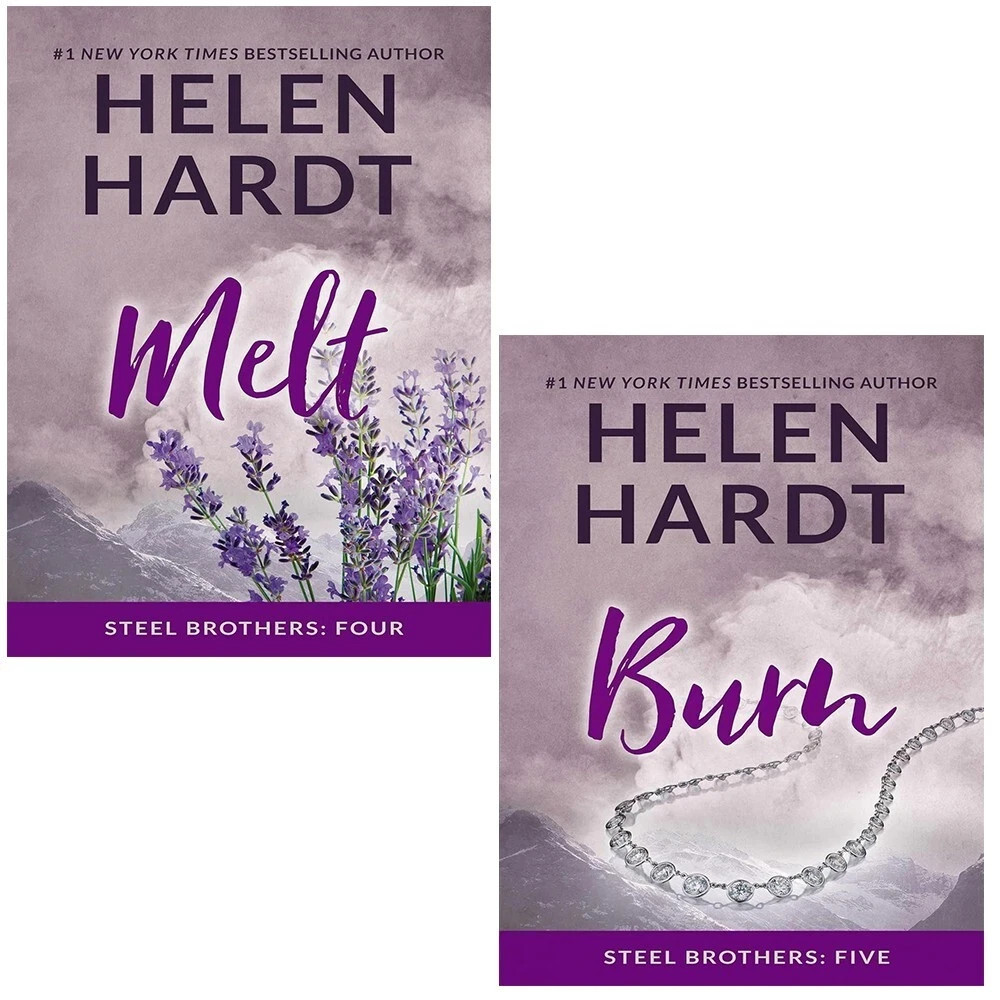 Steel Brothers Saga 2 Books Collection Set by Helen Hardt Burn, Melt Paperback