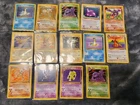 14x Vintage Pokemon Fossil RARE Lot - Lapras, Hitmonlee, Muk HOLO - Dragonite NM