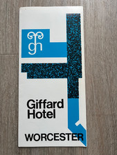 1967 giffard hotel worcester advertising brochure