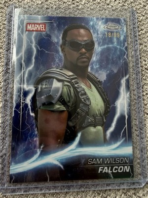 2025 Topps Chrome Marvel Studios Sam Wilson Captain America Thor Variation /99