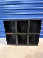 2 Laserline CD Storage Rack Wall Mount Case Holder Black Hard Plastic 60 CD Y2K