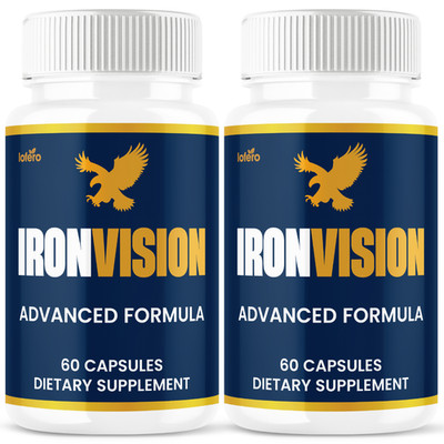 (2 Pack) Iron Vision Support Pills IronVision Healthy Eye Supplement (120ct)