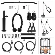 LAT Pull Down and Lift Weight Pulley System Cable Machine Pulley Attachment f...