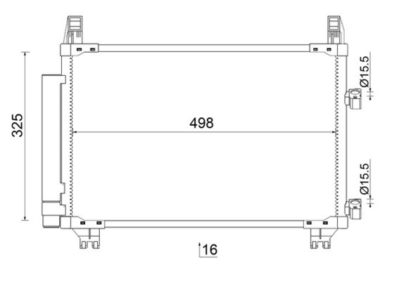 1X Mahle AC 793 000S Kondensator Klimaanlage FüR Toyota Daihatsu-image