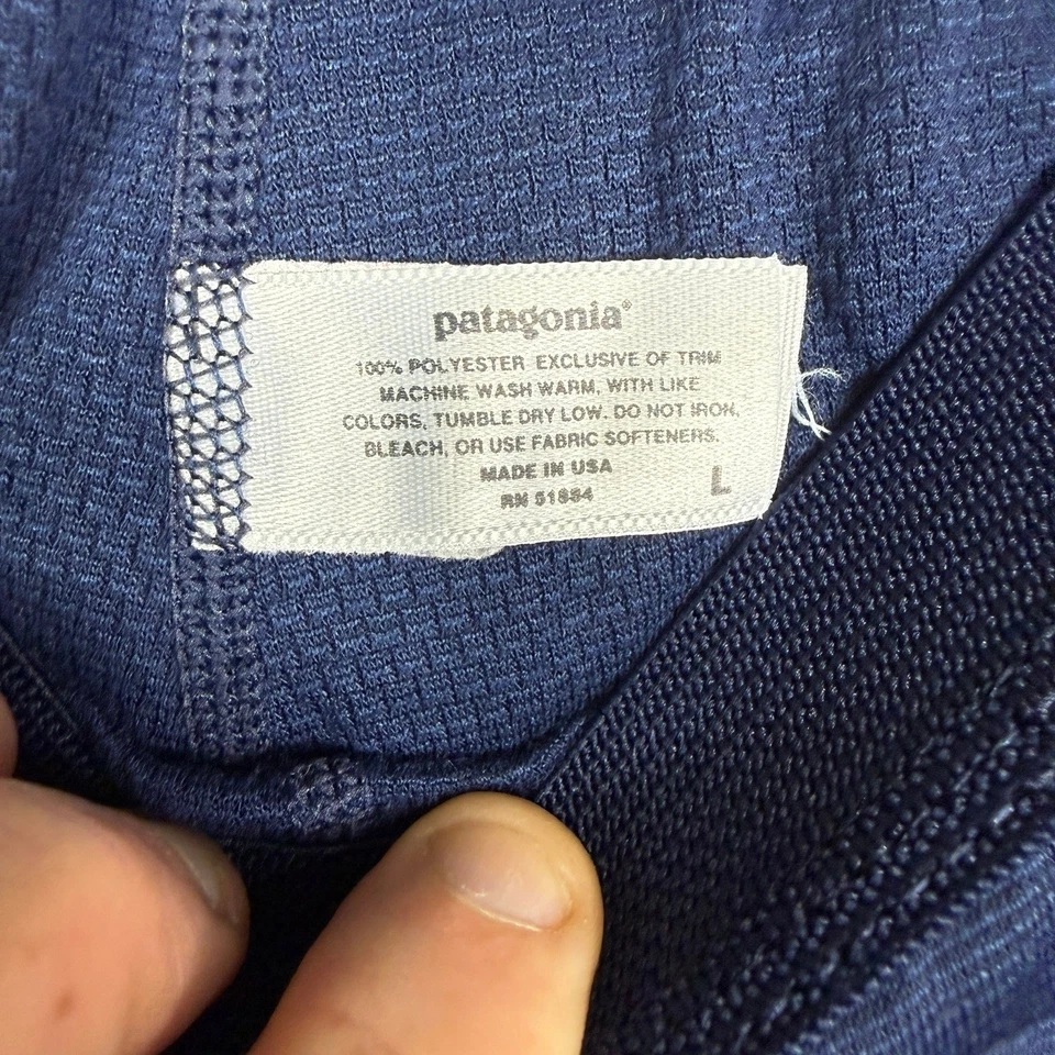 Pantalones Capa Base Peso Térmico Patagonia Capilene Para Hombre L Azul Marino Poliéster Foto 4 de 4