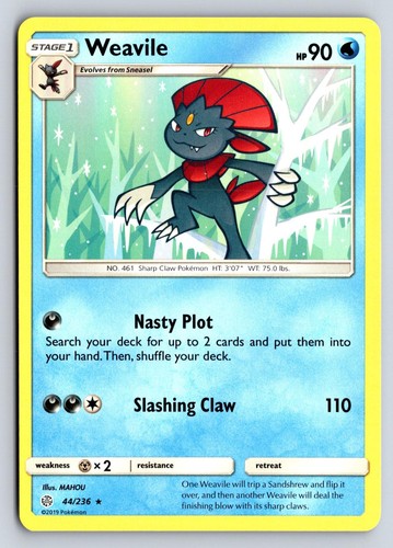 Weavile 44/236 Cosmic Eclipse Pokemon MAHOU