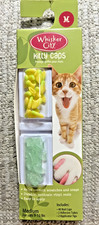 Whisker City Kitty Caps Cat Nail Caps 40 Yellow/Green LIME Polka Dots MEDIUM