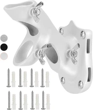 Aluminum Flag Pole Holder, Heavy Duty Aluminum Mount, Flag Pole Bracket, White,