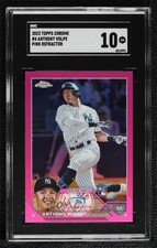 2023 Topps Chrome Pink Refractor Anthony Volpe #4 SGC 10 GEM 1u6