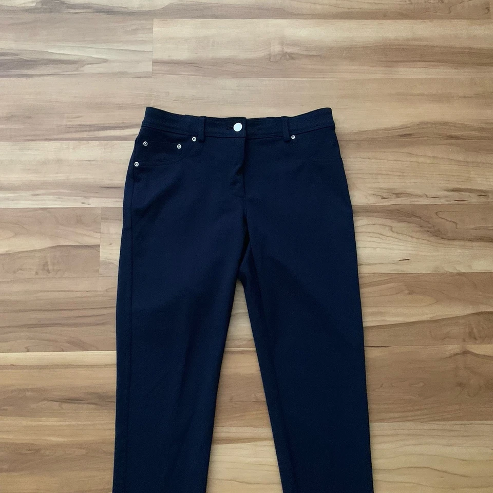 Ruby Rd. Petite Women Navy Blue Stretch Career Pants Size 4P New - Image 2 of 4