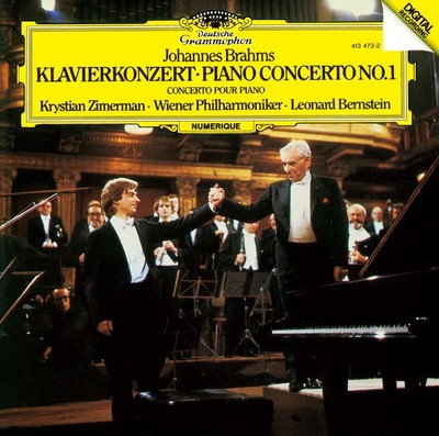 New Krystian Zimerman/Bernstein Piano CD(SHM-CD) Brahms Concerto OBI No.1 Jap 88