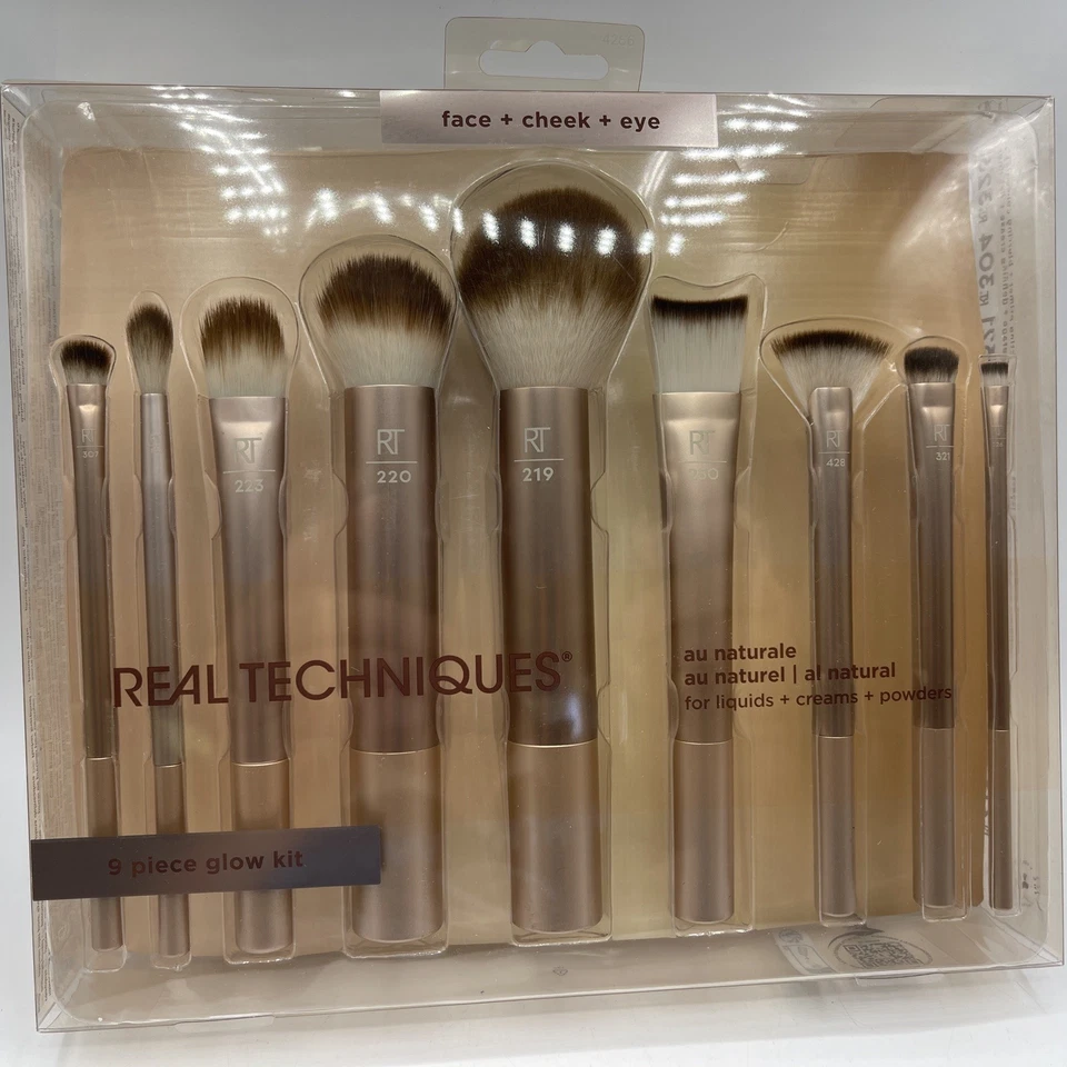 Real Techniques Au Naturale Make-up-Pinsel-Set für Flüssigkeit cremig Puder Set - Bild 2 von 4
