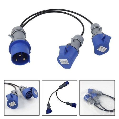 32A To 16A Splitter Dual 16A Socket Splitter Efficient Power Distribution - Picture 3 of 9