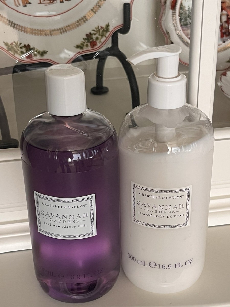 NEW~ Savannah Gardens Body Lotion & Gel 16.9oz Crabtree & Evelyn