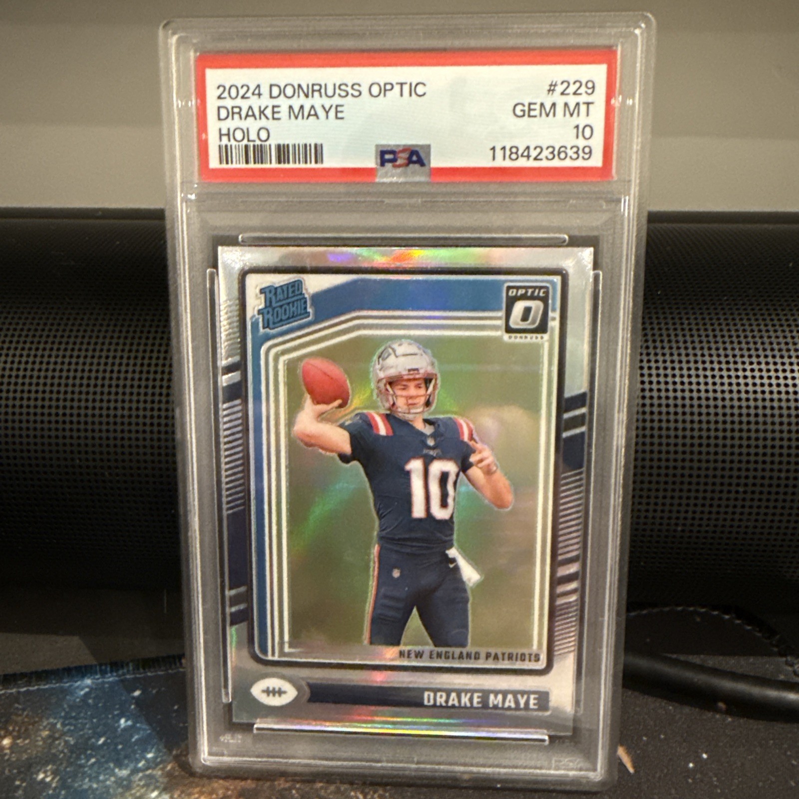 Drake Maye Panini Donruss Optic #229 Holo