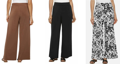 Three Dots Women's Wide Leg Pull On Pants(1868328)
