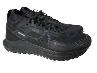 Nike React Pegasus 4 Trail GTX Waterproof Running Shoes Black Mens Sz 10.5