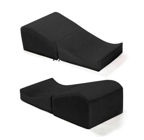 Liberator Flip Ramp Pillow Black Velvet Memory Foam Ottoman Position Furniture